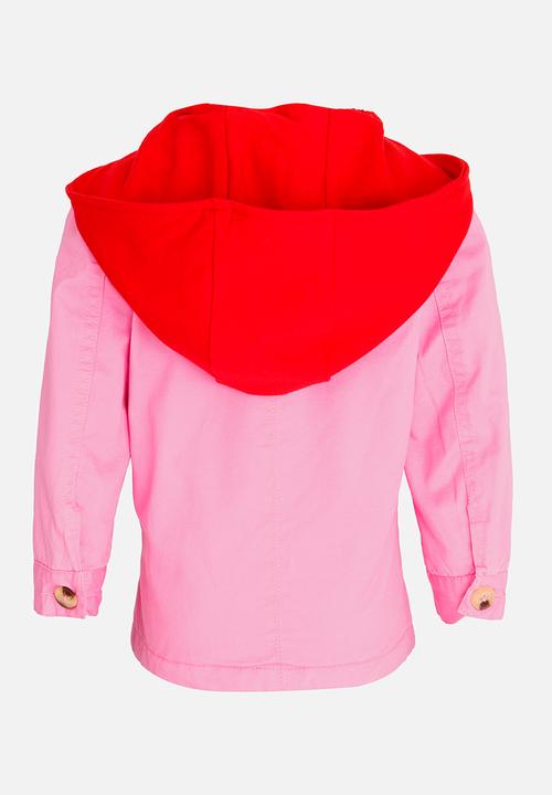 Pop Candy - Button Up Coat Mid Pink
