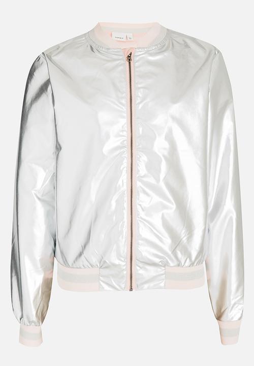 Name It - Bomber Jacket Silver