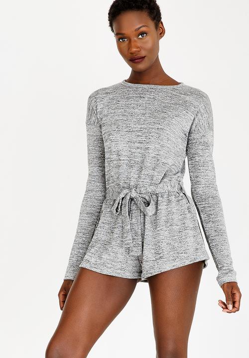 Rip Curl - Long Sleeve Playsuit Grey