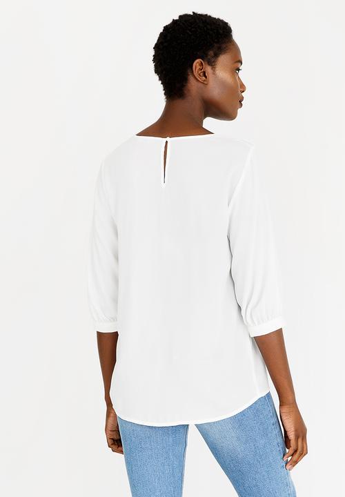ONLY - Venice 3/4 Sleeve To -  White