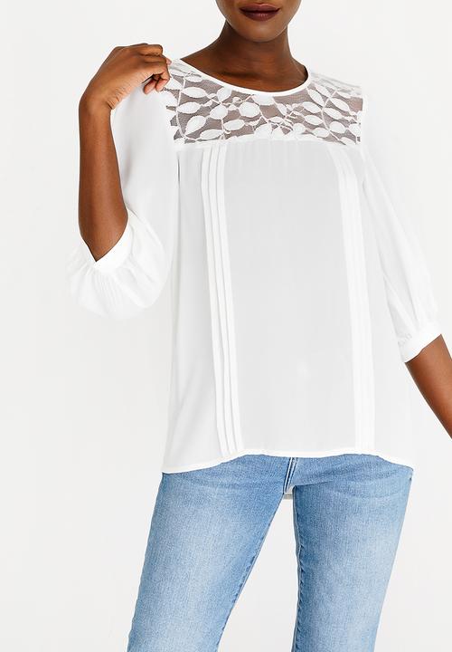 ONLY - Venice 3/4 Sleeve To -  White