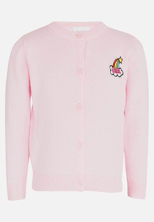 Pop Candy - Rose Detailed Jersey Pale Pink