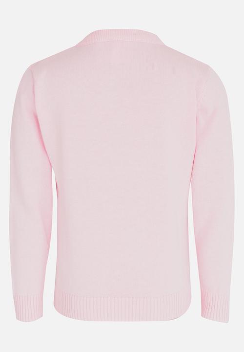 Pop Candy - Rose Detailed Jersey Pale Pink