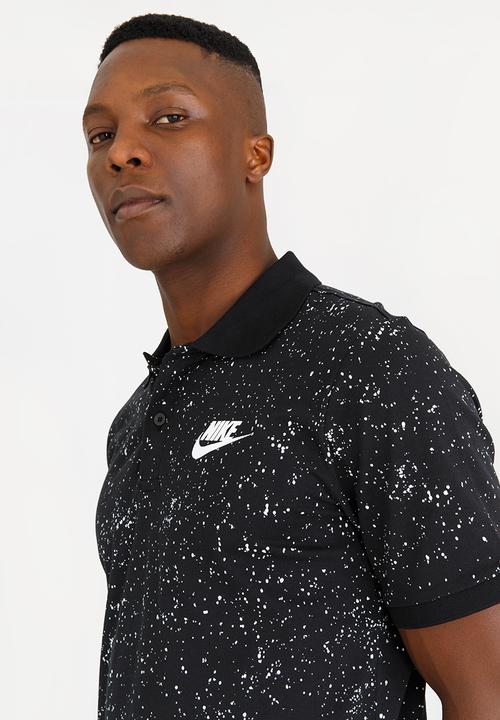 Nike - NSW Polo Jsy AOP Black