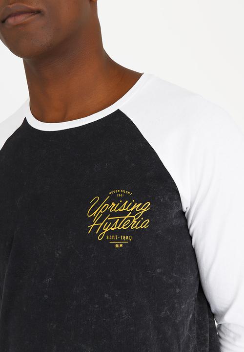 Silent Theory - Fluent Raglan Cotton Tee Black