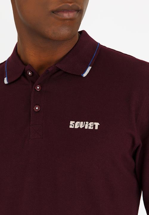 SOVIET - Wimbledon Cotton Pique Golfer Burgundy