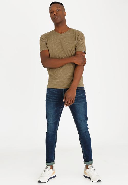 Tokyo Laundry - Delmarva V Neck Tee Khaki Green