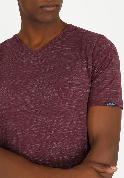 Tokyo Laundry - Delmarva V Neck Tee Burgundy