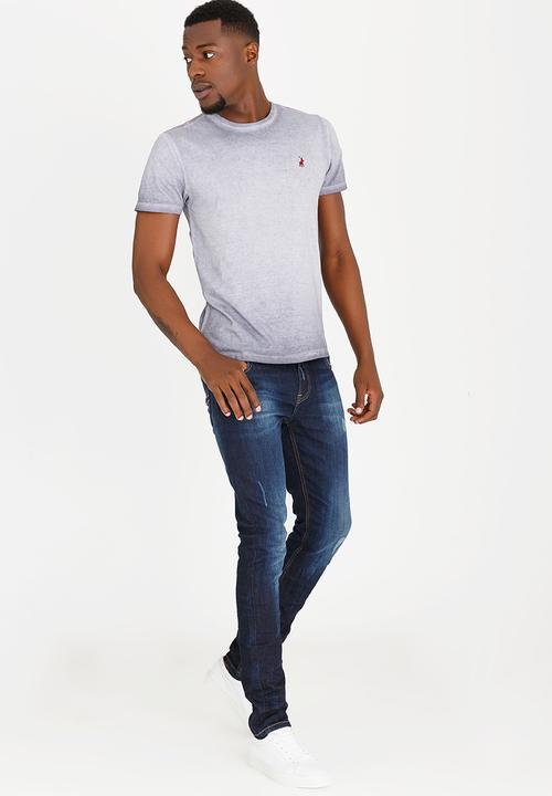 Polo Jeans Co. - Basic Garment Dyed Tee Grey