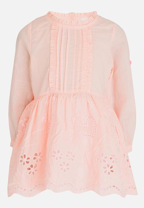 Pop Candy - Lace Detail Dress Mid Pink