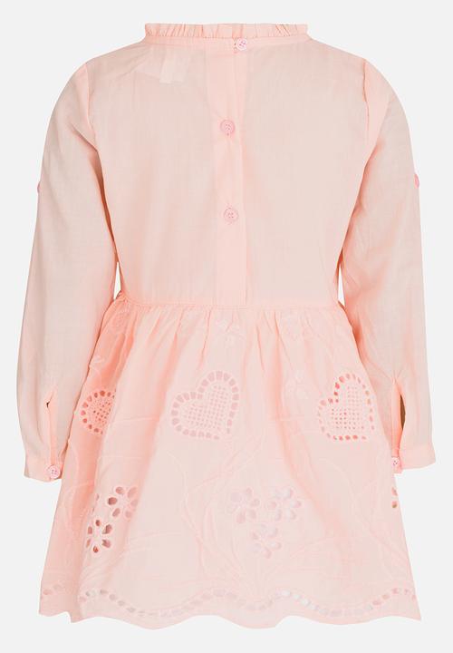 Pop Candy - Lace Detail Dress Mid Pink