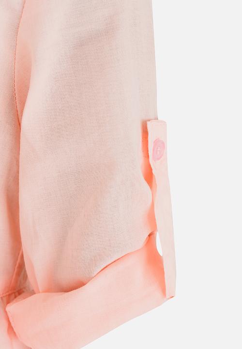 Pop Candy - Lace Detail Dress Mid Pink