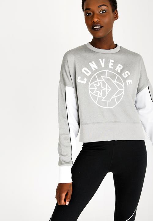 Converse - Street Sport Cropped Sweatshirt Grey