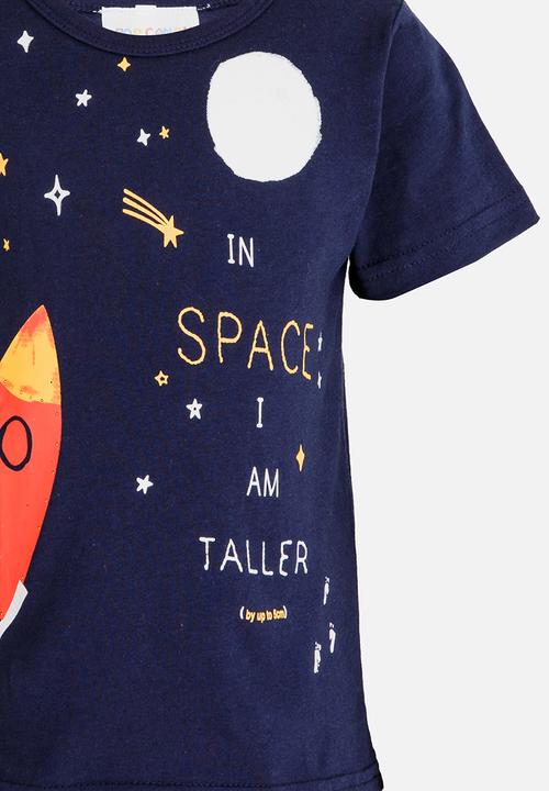 Pop Candy - Printed Short Sleeve Tee Navy