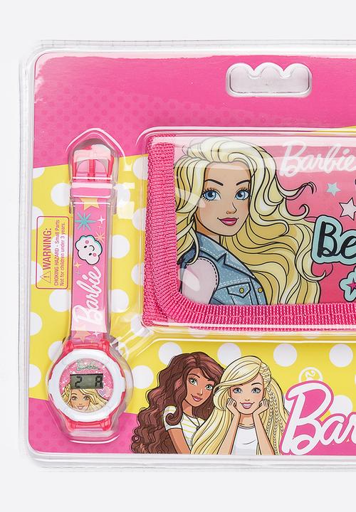 Character Fashion - Barbie Wallet & Watch Set Multi-colour