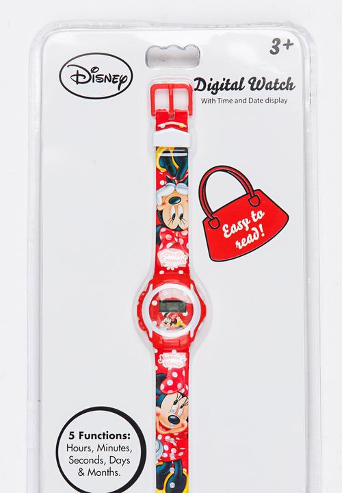 Character Fashion - Minnie Mouse Digital Watch Multi-colour