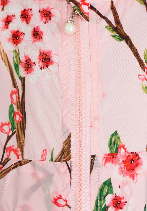 Pop Candy - Printed Hoodie Jacket Pale Pink