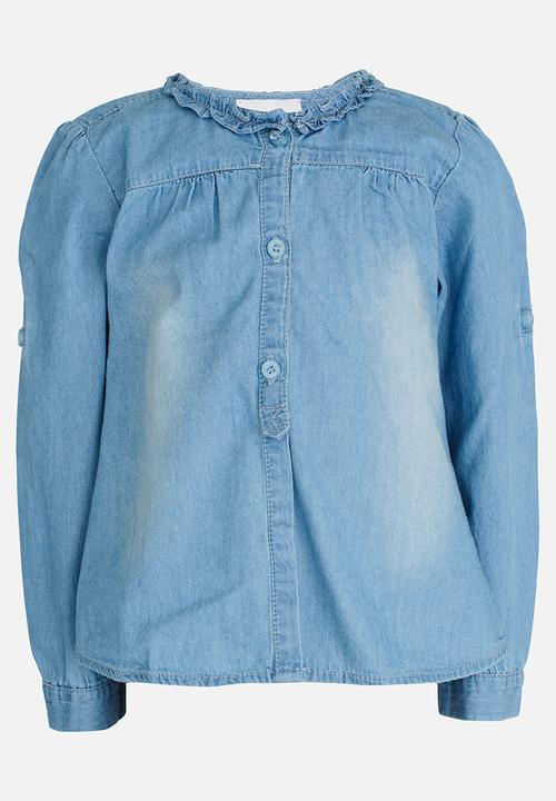 Pop Candy - Denim Shirt Blue