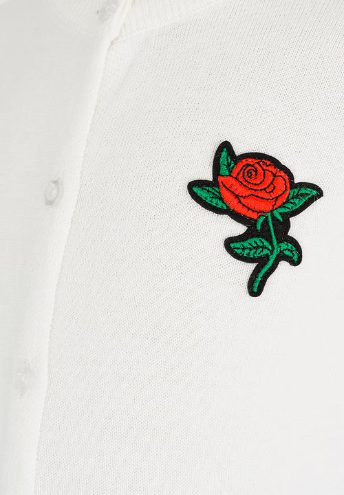 Pop Candy - Rose Detailed Jersey White