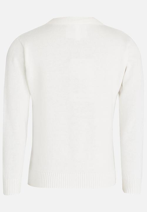 Pop Candy - Rose Detailed Jersey White