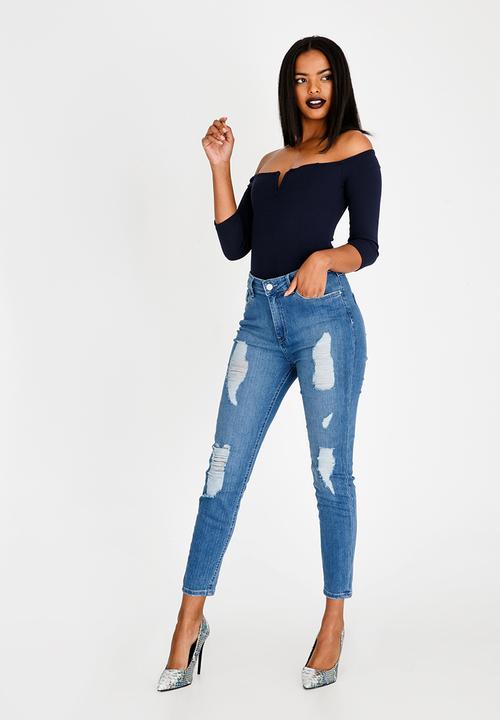 SISSY BOY - Dawson Bodysuit Navy