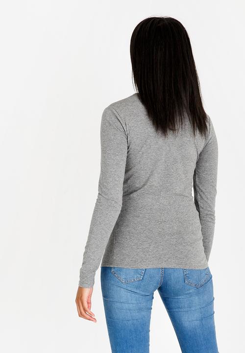 GUESS - Guess Long Sleeve Tee Grey