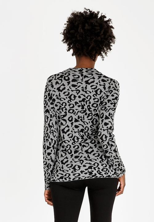 cath.nic - Animal Printed Top Black