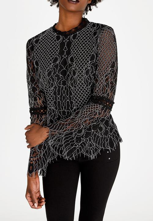cath.nic - Lace Top Black