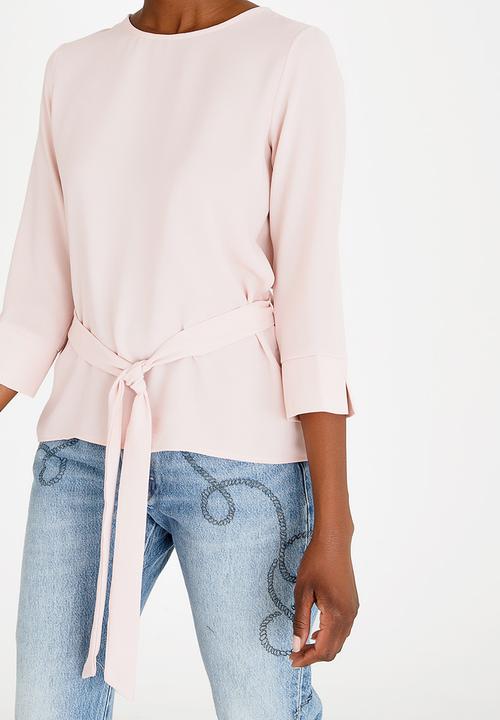ONLY - Patricia Belted Top Peach