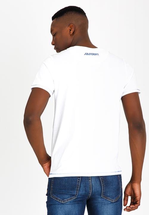 Sassoon - T-Shirt With Large Placement Print White