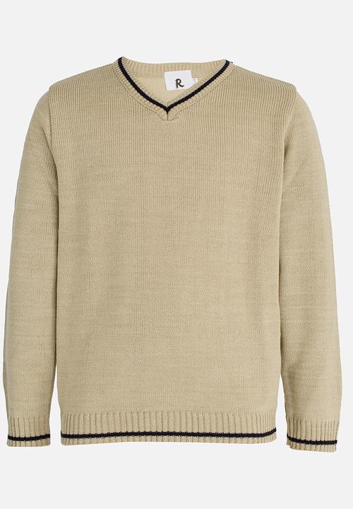 Rebel Republic - V-Neck Jersey Stone