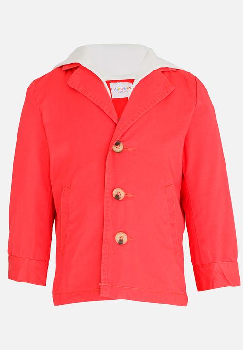 Pop Candy - Button Up Coat Mid Pink
