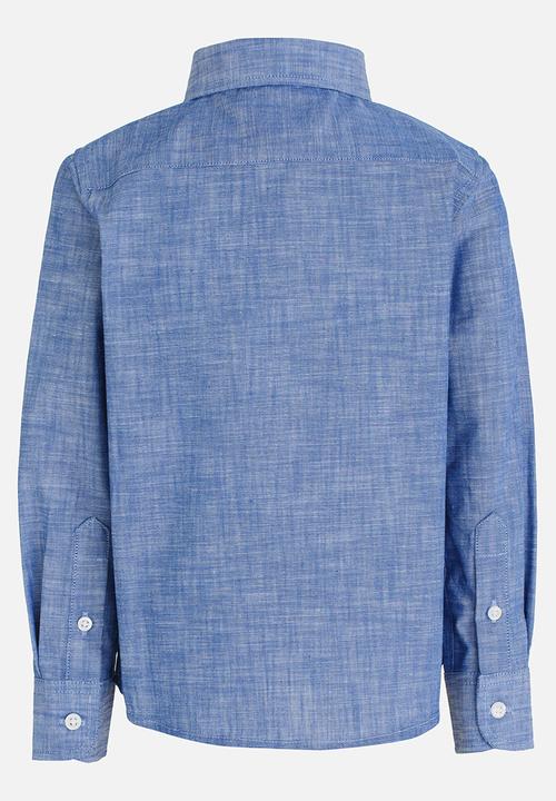 POLO - Andrew LS Oxford Shirt Blue