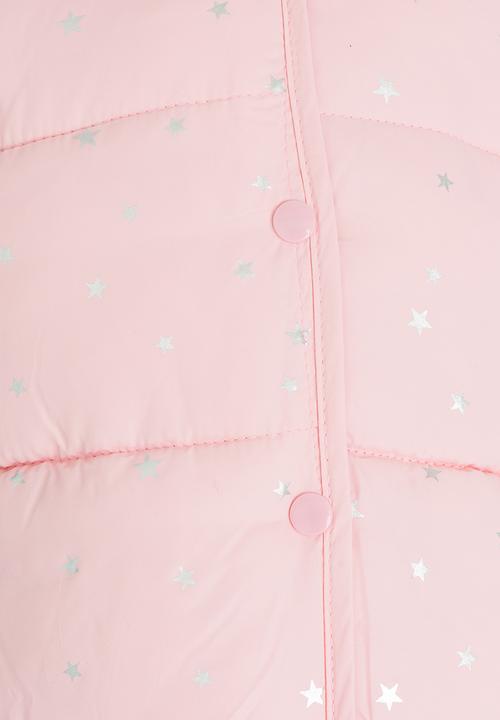 Pop Candy - Girls  Hooded Puffer Jacket Mid Pink