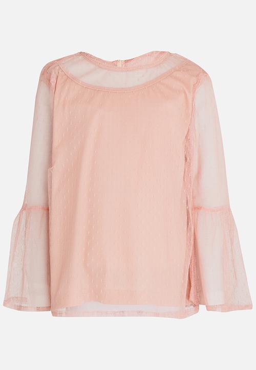 Rebel Republic - Mesh Top Pale Pink