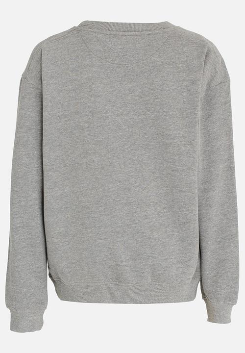 MINOTI - Foil Print Sweater Grey Melange