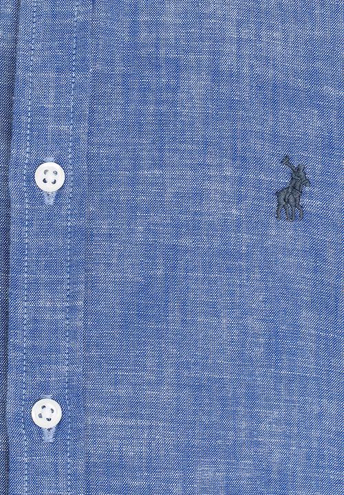 POLO - Andrew LS Oxford Shirt Blue