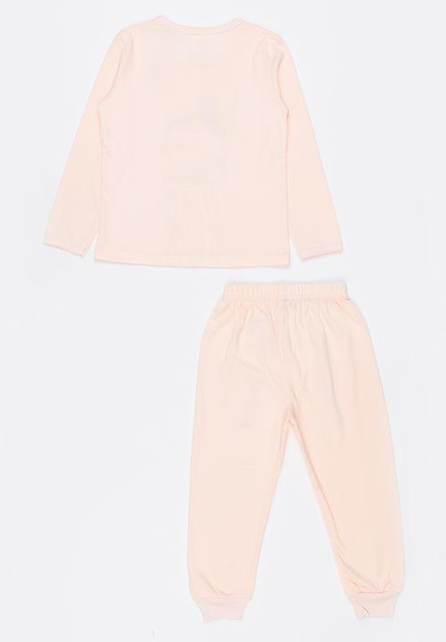 Pop Candy - Princess Printed PJ Set Pale Pink