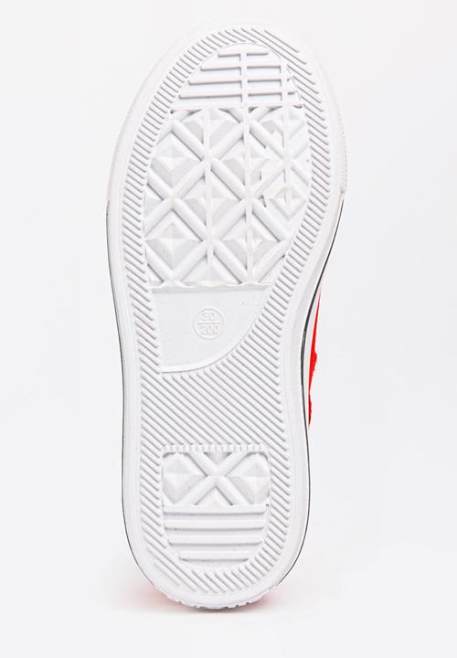 Pop Candy - Boys Hi Top Sneaker Red