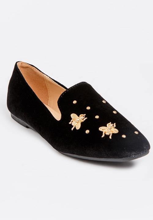 Moda Scapa - Velvet Loafers Black