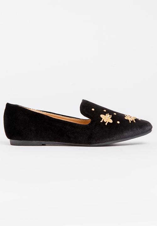 Moda Scapa - Velvet Loafers Black