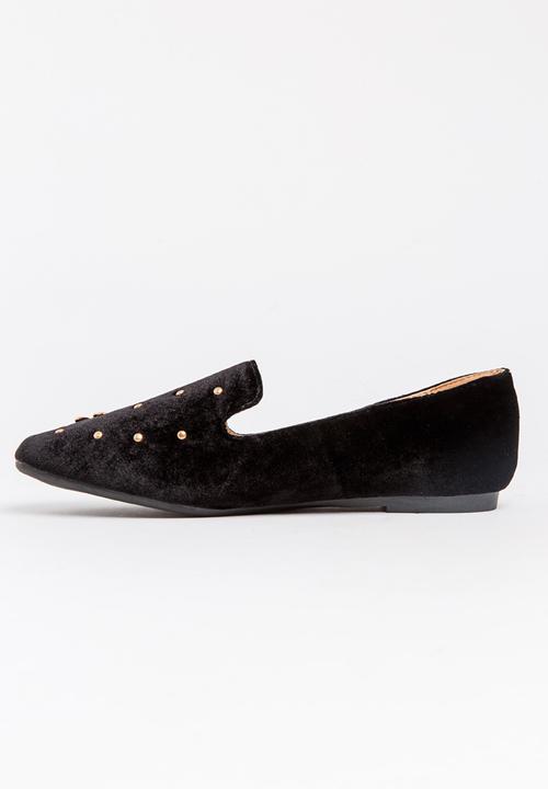 Moda Scapa - Velvet Loafers Black
