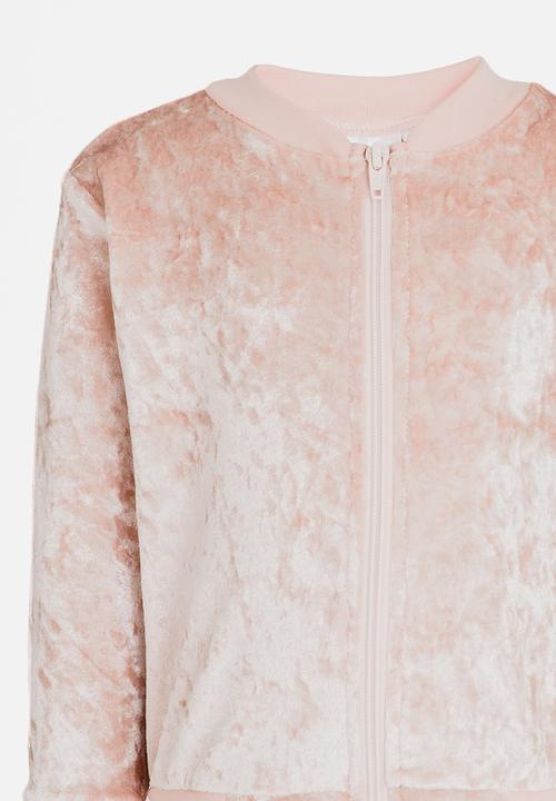 See-Saw - Velvet Bomber Pale Pink