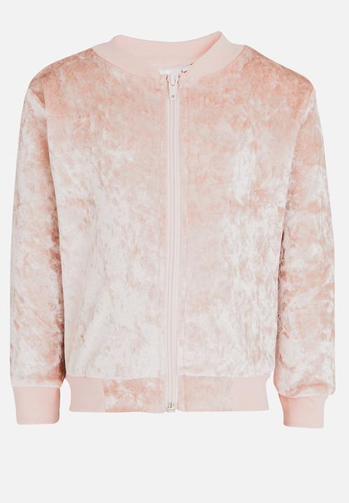 See-Saw - Velvet Bomber Pale Pink