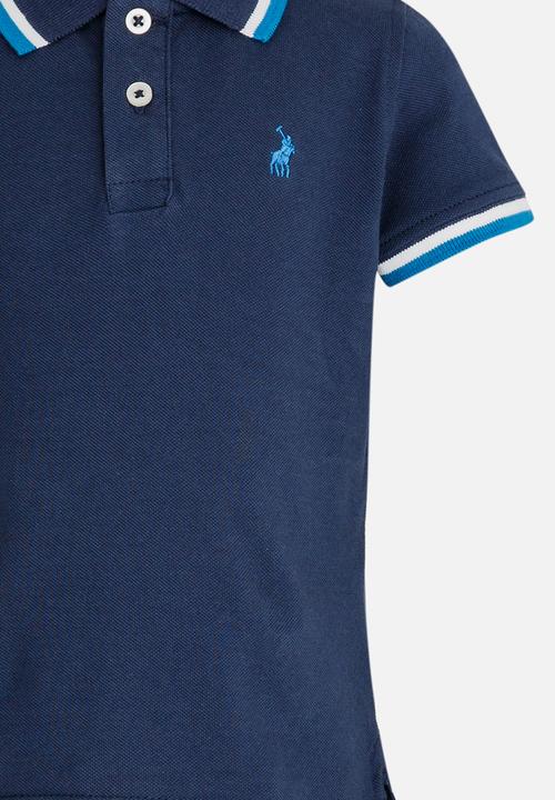 POLO - Warren Contrasted SS Golfer Navy