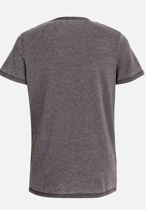 Name It - Printed Tee Dark Grey