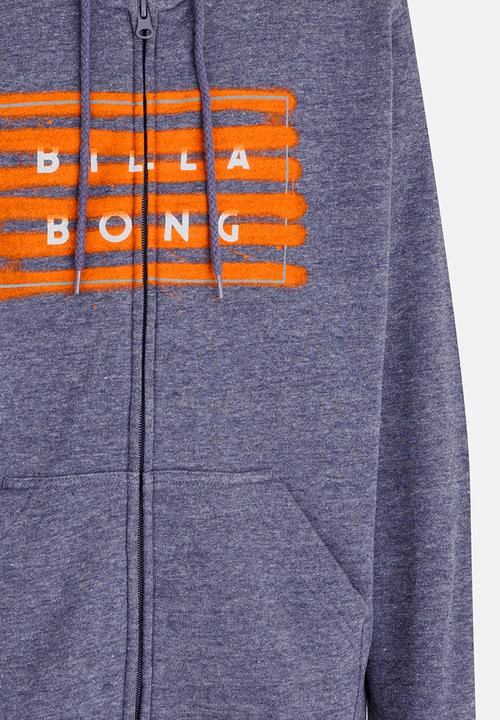 Billabong  - Diecut Spray Zip Through Hood Blue