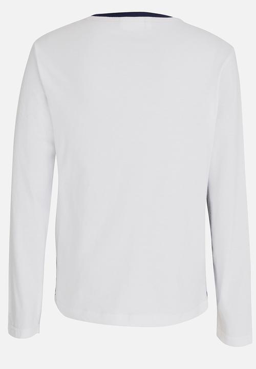 Rebel Republic - Colour Block Tee White