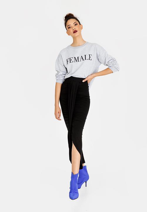 STYLE REPUBLIC - Drape Maxi Skirt Black