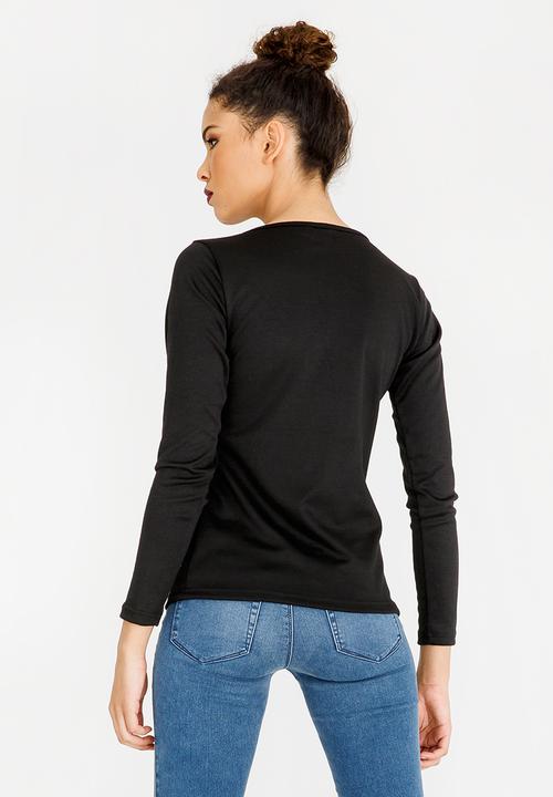 c(inch) - Mesh Inset Top Black